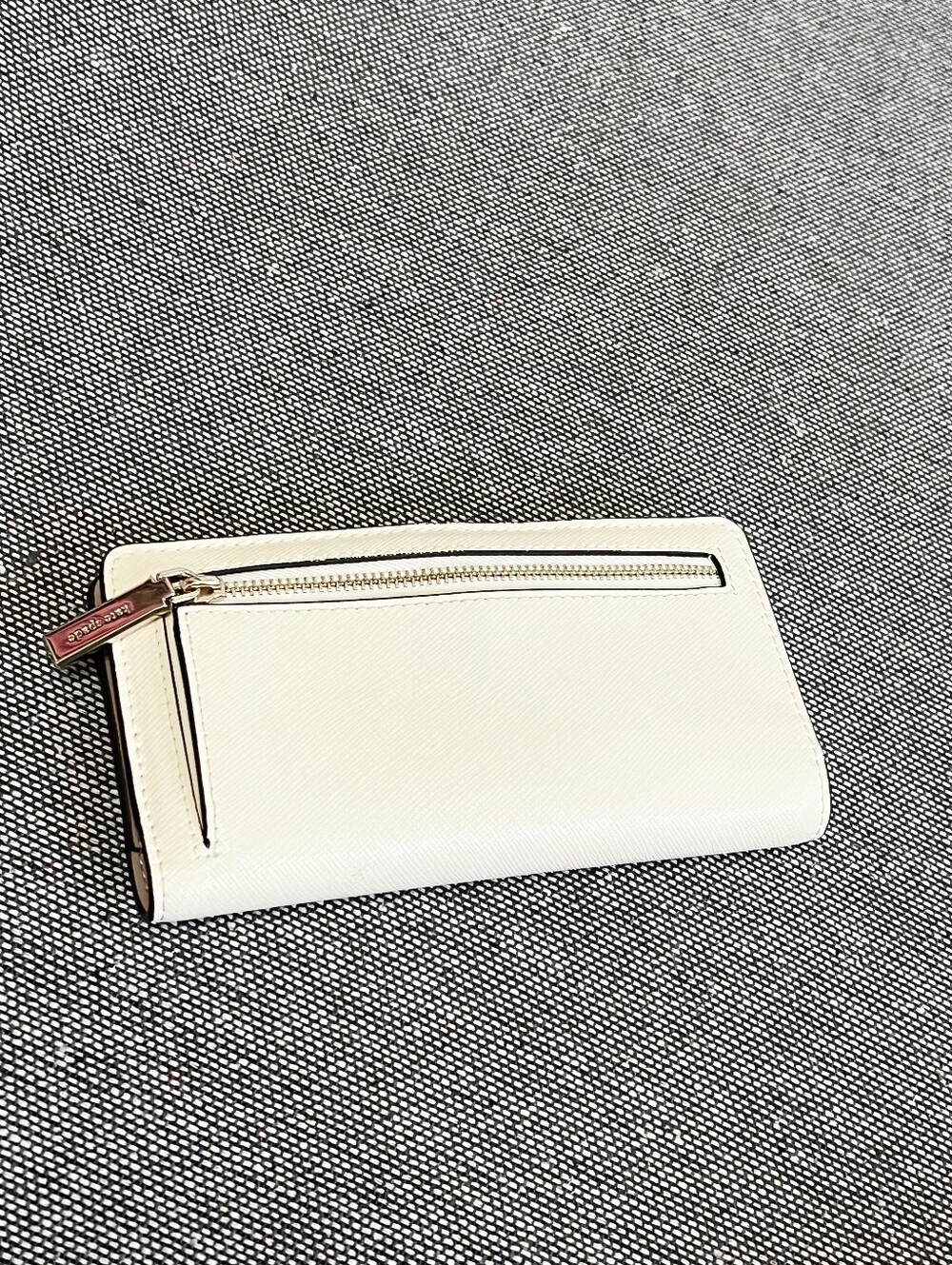 Pre Owned Kate Spade Large Slim Bifold Wallet Meringue - Picture 9 of 16